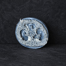 Load image into Gallery viewer, goat milk charcoal soap scrubby