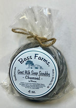 Load image into Gallery viewer, Charcoal Goat Milk Soap Scrubby
