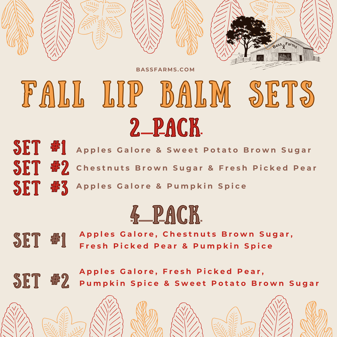 Fall Lip Balm Sets {2 and/or 4 Pack Set}